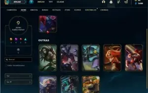 Conta bronze 4 com 9 Skins e 41 Champs