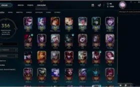 CONTA LOL;181SKINS+VAYNE LADRA DE ALMAS +126 CHAMPS+PLATINA5