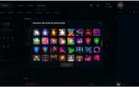 CONTA LOL;181SKINS+VAYNE LADRA DE ALMAS +126 CHAMPS+PLATINA5