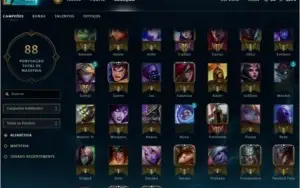 Conta ouro 3 solo , Platina 4 Flex Com skins