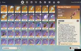 Conta Late Game, Ar 60 - Nilou + Bis, Kazuha + Bis E Mt Mais