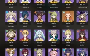 Conta Late Game, Ar 60 - Nilou + Bis, Kazuha + Bis E Mt Mais