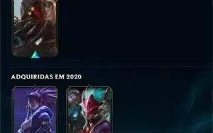 Conta level 30, sem ranque, e com bastante skins