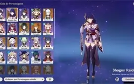 CONTA GENSHIM AR 13 RAIDEN + AYAKA + XIAO + CHILD