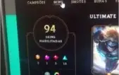 Conta LvL 231+Todos campeões+GOLD 3+94 skins