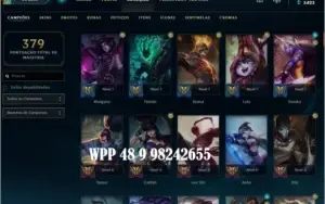 Conta platina IV 130 campeões, 57 skins, criada na season 5
