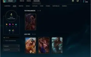 CONTA LOL PLATINA 3 (FULL SMURF)