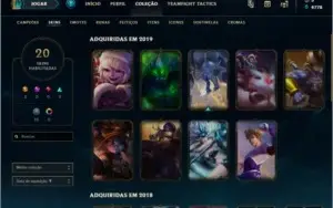 CONTA LOL PLAT 4