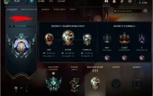 Conta lol platina 1 com ótimo mmr
