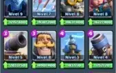 clash Royale 4 lendárias 3250 troféus