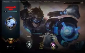 CONTA LOL 99 SKINS TODOS OS CHAMPIONS
