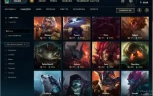 Conta league of legends +120 skins