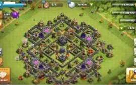 CLASH OF CLANS CV 9 QUASE FULL