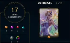 Conta Plat IV com skin Lux Elementalista
