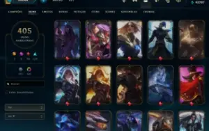Conta LoL/MMR Mestre/Full Champs/Skins: 404/Ícones: 609