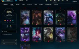Conta LoL/MMR Mestre/Full Champs/Skins: 404/Ícones: 609