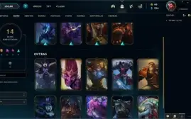 Conta LOL Full prata 40champ 14 skin baratinha otima p/smurf