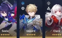 Seele + Clara + Gepard + Arma da Bronya - Honkai Star Rail