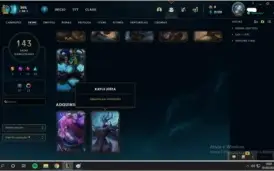 Conta LoL ícone de season 2, skins raras, mmr platina