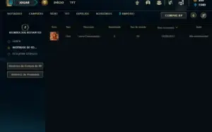 Ferro 1 com 26 Champs e 1 Skin