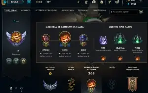 Conta LOL 2000 REAIS GASTOS BARATA! SKIN DO BETA! Main GNAR