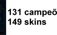 Conta Platina 2 131 Campeões 149 Skins Nível 197