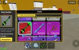 Vendo conta roblox kit pvp com frutas míticas no inventário