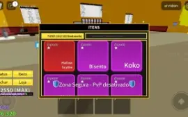 Vendo conta roblox kit pvp com frutas míticas no inventário