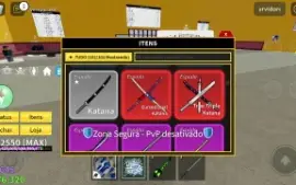 Vendo conta roblox kit pvp com frutas míticas no inventário