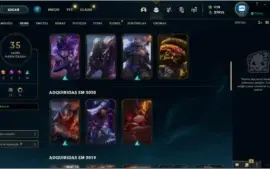 Conta LoL, Muitas Skins Boas, Prata 1