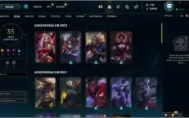 Conta LoL, Muitas Skins Boas, Prata 1