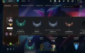 CONTA LOL - Platina 4 - 42 skins - (email não confirmado)