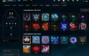 CONTA LOL - Platina 4 - 42 skins - (email não confirmado)