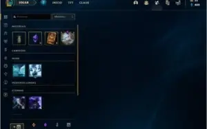 Conta prata 1 com 18 skins e 31 champs
