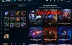 CONTA PROMOÇÃO - 10 GEMAS -