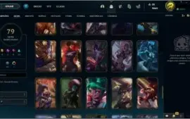 Conta league of legends avaliada em 1100