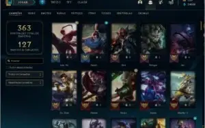 Conta antiga com 113 skins