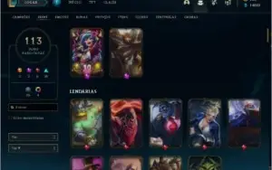 Conta antiga com 113 skins