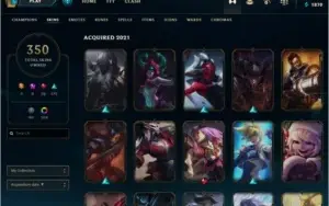 VENDA CONTA 350 SKINS LEVEL 45 EX GOLD