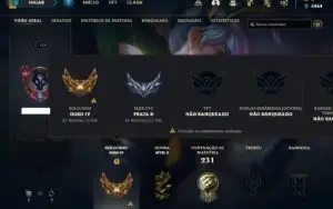 Conta de LOL - FULL ACESSO - Ouro 4 - C/ 89 Skins, 80 Champs