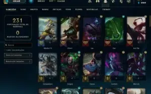 Conta de LOL - FULL ACESSO - Ouro 4 - C/ 89 Skins, 80 Champs