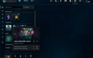 Conta Unranked com 27 Champs e 3 Skins + 4 Espólios