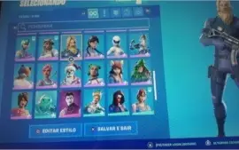 VENDO CONTA DE FORTNITE RARA (MINTY, WONDER, SKIN DO CASTRIN