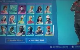 VENDO CONTA DE FORTNITE RARA (MINTY, WONDER, SKIN DO CASTRIN