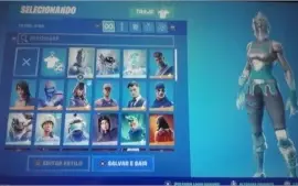 VENDO CONTA DE FORTNITE RARA (MINTY, WONDER, SKIN DO CASTRIN