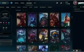 Conta League of Legends todos os champs 177skins+