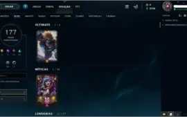 Conta League of Legends todos os champs 177skins+