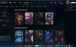 Conta League of Legends todos os champs 177skins+