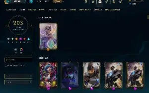 Bronze 1 com TODOS os Champs e 203 Skins +3 Prestigios