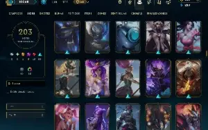 Bronze 1 com TODOS os Champs e 203 Skins +3 Prestigios